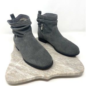 Koolaburra by UGG Slouchy Suede Mid Boots Lorelei Stone Grey Sz 7